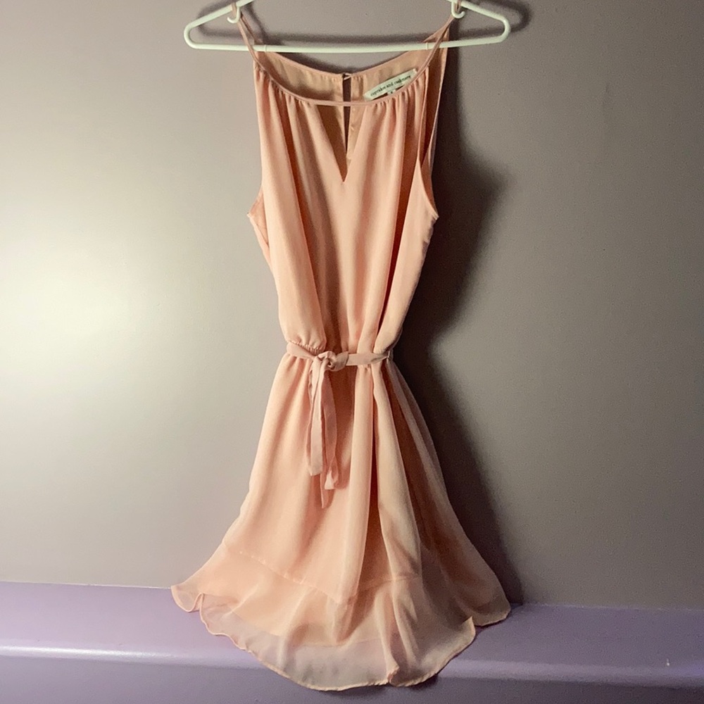 Casual pink dress